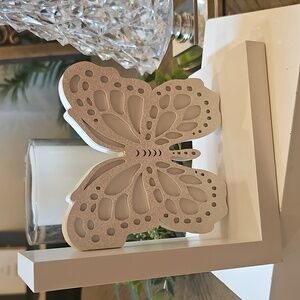 White Butterfly Right Bookend